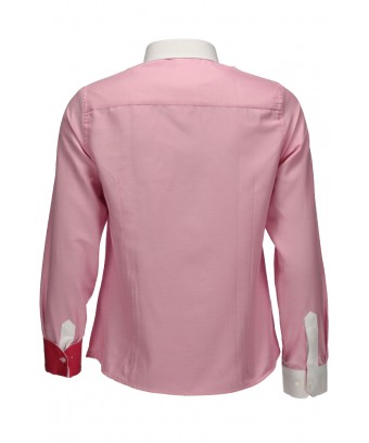 REPABLO dámská košile růžová s bílým límcem